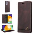 thumbnail image 1 of Wallet Case for Galaxy A52 Credit Card Holder,  [RFID Blocking] [Shockproof Interior Case] PU Leather Folio Kickstand Magnetic Flip Folding Cover Compatible with  Samsung Galaxy A52 5G/4G,Brown, 1 of 14