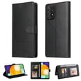 thumbnail image 1 of Wallet Case for Galaxy A52 Credit Card Holder, [Shockproof Interior Case] Premium PU Leather With Strap Kickstand Magnetic Closure Flip Folding Cover Compatible with Samsung Galaxy A52 5G/4G,
Black, 1 of 14