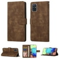 thumbnail image 1 of Wallet Case for Galaxy A71 5G Credit Card Holder,  [RFID Blocking] Soft inner Cover PU Leather With Strap Kickstand Magnetic Flip Folding Cover Compatible with Samsung Galaxy A71 5G,Brown, 1 of 10