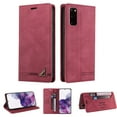 thumbnail image 1 of Wallet Case for Galaxy S20 Credit Card Holder,  [RFID Blocking] [Shockproof Interior Case] PU Leather Folio Kickstand Magnetic Flip Folding Cover Compatible with  Samsung Galaxy S20,Red, 1 of 14