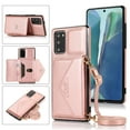 thumbnail image 1 of Wallet Case for Galaxy S20 Ultra, Detachable Crossbody Lanyard Strap PU Leather+Soft TPU Bumper Magnetic Clasp Back Flip Credit Card Slot Kickstand Cover for Samsung Galaxy S20 Ultra, Rosegold, 1 of 5