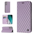 thumbnail image 1 of Wallet Case for Galaxy S21 Credit Card Holder, [RFID Blocking] [Shockproof Interior Case] PU Leather Folio Kickstand Magnetic Flip Folding Cover For Samsung Galaxy S21,Purple, 1 of 10