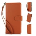 thumbnail image 1 of Wallet Case for Galaxy S23 Plus, [TPU Shockproof Interior Case] Kickstand [RFID Blocking] Card Slot, Magnetic PU Leather Folio Cover Compatible,With strap,Flip Cover with Card Holder,Brown, 1 of 8