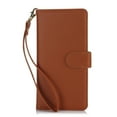 thumbnail image 1 of Wallet Case for Galaxy S23, [TPU Shockproof Interior Case] Kickstand [RFID Blocking] Card Slot, Magnetic PU Leather Folio Cover Compatible,Flip Cover with Card Holder,With strap,Brown, 1 of 8