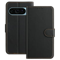 Wallet Case for Google Pixel 10 /10 Pro Phone Case with Card Holder, Magnetic PU Leather Stand Flip Folio Phone Cover for Women Men Girls Boys, Credit Card Slot Purse & Protective TPU Bumper, Black