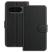 Wallet Case for Google Pixel 10 /10 Pro, Shockproof PU Leather Magnetic Flip Cover with Credit Card Holder, Kickstand and Full Body Protection, Rugged Phone Case for Google Pixel 10 /10 Pro, Black