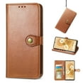 thumbnail image 1 of Wallet Case for Google Pixel 6 2021 Case, Pixel 6 Cover 6.4 inch, Allytech PU Leather Flip Stand Credit Card Pocket Holder Stand Hand Strap Magnetic Snap Purse Case for Pixel 6 2021, Brown, 1 of 4