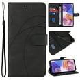 thumbnail image 1 of Wallet Case for Google Pixel 6, Premium Vintage PU Leather Magnetic Closure Handbag Pocket Kickstand Card Holder Slots with Wrist Strap TPU Shockproof Flip Case Cover - Black, 1 of 7