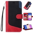 thumbnail image 1 of Wallet Case for Google Pixel 6 Pro, Buisiness Luxury PU Leather Credit Card Slots Holder Kickstand Magnetic Clasp Phone Cover with Soft Silicone Inner Shockproof Drop Resistant Case, Red, 1 of 6