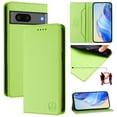 thumbnail image 1 of Wallet Case for Google Pixel 7 with Card Holder, Business Premium PU Leather Flip RFID Blocking Wallet Case with Wrist Strap Kickstand Protective Cover for Google Pixel 7, Green, 1 of 10