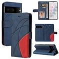 thumbnail image 1 of Wallet Case for Google Pixel 7 with Card Slots Cash Holder Magnetic Clasp Flip Folio Cover, Premium Luxury PU Leather Kickstand Soft Silicone Shockproof Protective Case, Blue, 1 of 8