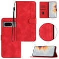thumbnail image 1 of Wallet Case for Google Pixel 7, with Card Slots [RFID Blocking],Durable Flip Folio Kickstand Magnetic Closure Leather Wallet Wrist Strap Women Men Case for Google Pixel 7, Red, 1 of 10