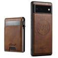 thumbnail image 1 of Wallet Case for Google Pixel 7 Compatible with MagSafe for Men Women, with Card Slots,Detachable Magnetic Wallet Shockproof Anti-fall PU Leather Phone Case Cover for Google Pixel 7,Brown, 1 of 8