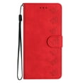 thumbnail image 1 of Wallet Case for Google Pixel 7 Pro, [2 Card Slots] [Kickstand] [Magnetic Clasp] Butterfly Pattern Premium PU Leather Flip Cover, Wrist Hand Strap TPU Shockproof Anti-Scratches Case,Red, 1 of 7