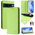 thumbnail image 1 of Wallet Case for Google Pixel 7 Pro with Card Holder, Business Premium PU Leather Flip RFID Blocking Wallet Case with Wrist Strap Kickstand Protective Cover for Google Pixel 7 Pro, Green, 1 of 10