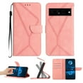 thumbnail image 1 of Wallet Case For Google Pixel 7 Pro, RFID Blocking Magnetic Flip Case with Card Slots Holder Kickstand Wrist Strap, PU Leather Folio Shockproof Protective Cover For Google Pixel 7 Pro, Pink, 1 of 9