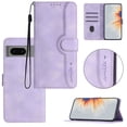 thumbnail image 1 of Wallet Case for Google Pixel 7, [RFID Blocking][Kickstand][Magnetic Closure] Flip Folio Wallet Case PU Leather Card Slots and Detachable Hand Strap Phone Case for Google Pixel 7, Purple, 1 of 10