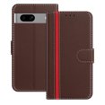 thumbnail image 1 of Wallet Case for Google Pixel 7A, Business PU Leather Magnetic Flip Folio Case with Card Slots Holder Kickstand Shockproof Protective Phone Case Cover for Google Pixel 7A, Brown, 1 of 9