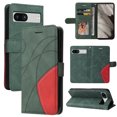 thumbnail image 1 of Wallet Case for Google Pixel 7A with Card Slots Cash Holder Magnetic Clasp Flip Folio Cover, Premium Luxury PU Leather Kickstand Soft Silicone Shockproof Protective Case,Green, 1 of 8