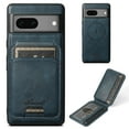 thumbnail image 1 of Wallet Case for Google Pixel 7a, Compatible with MagSafe Magnetic Detachable Premium PU Leather Flip Case Cover with Card Slots Holder Kickstand for Google Pixel 7a - Blue, 1 of 10