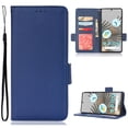 thumbnail image 1 of Wallet Case for Google Pixel 8 Card Slots Holder Kickstand Flip Case, Lychee Pattern PU Leather Shockproof Cover with Magnetic Clasp Drop Resistant Phone Case, Darkblue, 1 of 5