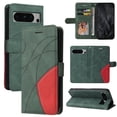 thumbnail image 1 of Wallet Case for Google Pixel 8 Pro with Card Slots Cash Holder Magnetic Clasp Flip Folio Cover, Premium Luxury PU Leather Kickstand Soft Silicone Shockproof Protective Case,Green, 1 of 8
