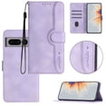 thumbnail image 1 of Wallet Case for Google Pixel 8 Pro, with Card Slots [RFID Blocking],Durable Flip Folio Kickstand Magnetic Closure Leather Wallet Wrist Strap Women Men Case for Google Pixel 8 Pro, Purple, 1 of 10