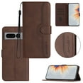thumbnail image 1 of Wallet Case for Google Pixel 8 Pro, with Card Slots [RFID Blocking],Durable Flip Folio Kickstand Magnetic Closure Leather Wallet Wrist Strap Women Men Case for Google Pixel 8 Pro, Brown, 1 of 10