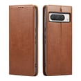 thumbnail image 1 of Wallet Case For Google Pixel 8 Pro, Case Wallet-High Quality Leather Magnetic Closure Case-RFID Blocking Card Holders-Shockproof TPU Shell Folio Cover Women Men For Google Pixel 8 Pro, Brown, 1 of 7