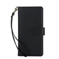 thumbnail image 1 of Wallet Case for Google Pixel 8A, [TPU Shockproof Interior Case] Kickstand [RFID Blocking] Card Slot, Magnetic PU Leather Folio Cover Compatible,Flip Cover with Card Holder,With strap,Black, 1 of 9