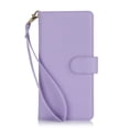 thumbnail image 1 of Wallet Case for Google Pixel 8A, [TPU Shockproof Interior Case] Kickstand [RFID Blocking] Card Slot, Magnetic PU Leather Folio Cover Compatible,Flip Cover with Card Holder,With strap,Lightpurple, 1 of 7