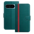 thumbnail image 1 of Wallet Case for Google Pixel 9 / 9 Pro, Business PU Leather Magnetic Flip Folio Case with Card Slots Holder Kickstand Shockproof Protective Phone Case Cover for Google Pixel 9 / 9 Pro, Green, 1 of 9