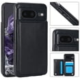 thumbnail image 1 of Wallet Case for Google Pixel 9 / 9 Pro with Card Holder, Back Folio Flip Premium PU Leather Kickstand Card Slots Case, Double Strong Magnetic Clasp Durable Shockproof Phone Case,Black, 1 of 10