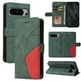 thumbnail image 1 of Wallet Case for Google Pixel 9 / 9 Pro with Card Slots Cash Holder Magnetic Clasp Folio Cover, PU Leather Flip Kickstand Shockproof Full Body Protective Case for Google Pixel 9 / 9 Pro, Green, 1 of 8