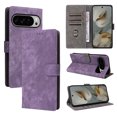 thumbnail image 1 of Wallet Case for Google Pixel 9 / 9 Pro, RFID Blocking Cards Holder Flip Stand Full Body Protective Bumper Shockproof Phone Case with Hand Strap for Google Pixel 9 / 9 Pro, Purple, 1 of 7