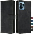 thumbnail image 1 of Wallet Case for Moto Edge Plus 2023, Moto Edge Plus Leather Flip Case with Kickstand Magnetic Full Protection Compatible with Motorola Moto Edge Plus 2023 Smile Black, 1 of 7