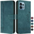 thumbnail image 1 of Wallet Case for Moto Edge Plus 2023, Moto Edge Plus Leather Flip Case with Kickstand Magnetic Full Protection Compatible with Motorola Moto Edge Plus 2023 Smile Green, 1 of 14