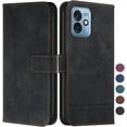 thumbnail image 1 of Wallet Case for Moto G 5G 2023, Moto G 5G 2023 Leather Flip Case with Kickstand Magnetic Full Protection Compatible with Motorola Moto G 5G 2023 Smile Black, 1 of 14