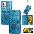 thumbnail image 1 of Wallet Case for Moto G Stylus 5G 2023 Case with Card Holder,Sunflower Pattern Leather Phone Case with Kickstand Magnetic Closure Shockproof Cover for Moto G Stylus 5G 2023 Blue Sunflower, 1 of 16