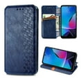 thumbnail image 1 of Wallet Case for Motorola Moto G (2022), Magnetic PU Leather Kickstand Flip Cover with Card Holder Shockproof TPU Shell Embossed Pattern Folio Case for Motorola Moto G (2022), Blue, 1 of 5