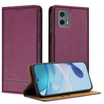 Wallet Case for Motorola Moto G (2025), Luxury PU Leather Folio Phone Case with Credit Card Holder, Magnetic Clasp, Kickstand Protective Flip Purse Shockproof Cover for Motorola Moto G (2025), Purple