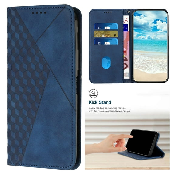 Wallet Case for Motorola Moto G 5G 2023, Embossed Premium PU Leather [Folio Flip] [Kickstand] [Card Slots] Shockproof Phone Case Cover for Motorola Moto G 5G 2023, Royalblue