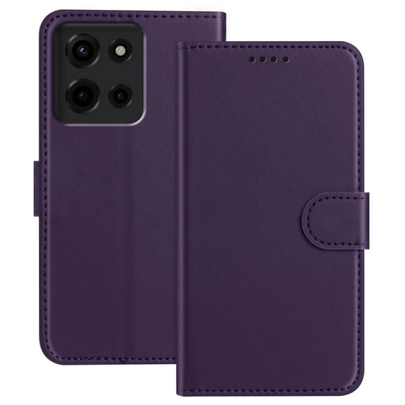 Wallet Case for Motorola Moto G Power 5G 2025 Case with Card Holder,Magnetic PU Leather Stand Flip Folio Phone Cover for Women Men Girls Boys,Credit Card Slot Purse & Protective TPU Bumper,Purple