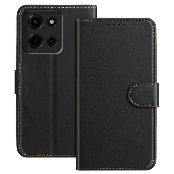 Wallet Case for Motorola Moto G Stylus 5G 2025 Case with Card Holder,Magnetic PU Leather Stand Flip Folio Phone Cover for Women Men Girls Boys,Credit Card Slot Purse & Protective TPU Bumper,Black