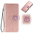 thumbnail image 1 of Wallet Case for OnePlus Nord N200 5G 2021, 1+Nord N200 5G 6.49" Bling Case, Allytech Flip PU Leather Soft TPU Bumper Kickstand Glitter Magnetic Case with Hand Strap for OnePlus Nord N200 5G, Rosegold, 1 of 3