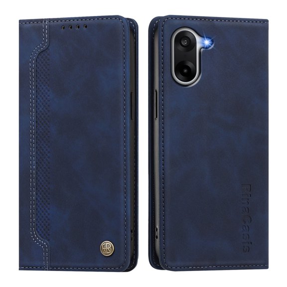 Wallet Case for Oneplus Nord CE 5/ACE 5 Racing, PU Leather Flip Phone Case with 2 Card Slots Cash Pocket, Strong Magnetic Closure Kickstand Protective Folio Cover.D02