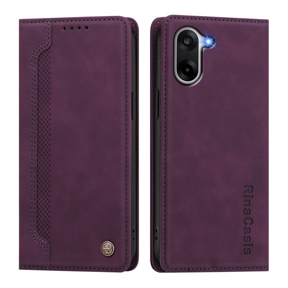 Wallet Case for Oneplus Nord CE 5/ACE 5 Racing, PU Leather Flip Phone Case with 2 Card Slots Cash Pocket, Strong Magnetic Closure Kickstand Protective Folio Cover.D06