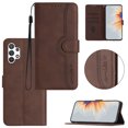 thumbnail image 1 of Wallet Case for Samsung A13 4G, with Card Slots [RFID Blocking],Durable Flip Folio Kickstand Magnetic Closure Leather Wallet Wrist Strap Women Men Case for Samsung Galaxy A13 4G, Brown, 1 of 10