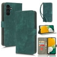 thumbnail image 1 of Wallet Case for Samsung A35,Card Slots[RFID Blocking],Durable Flip Folio Kickstand Magnetic Closure Retro Premium Leather Wallet Wrist Strap Shockproof Case for Samsung Galaxy A35, Green, 1 of 10