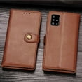 thumbnail image 1 of Wallet Case for Samsung A51 4G Magnetic Clasp Folio Kickstand Premium Leather Case with Hand Strap, [RFID Blocking] Credit Card Slots Shockproof TPU Inner Cover for Samsung Galaxy A51 4G, Brown, 1 of 11